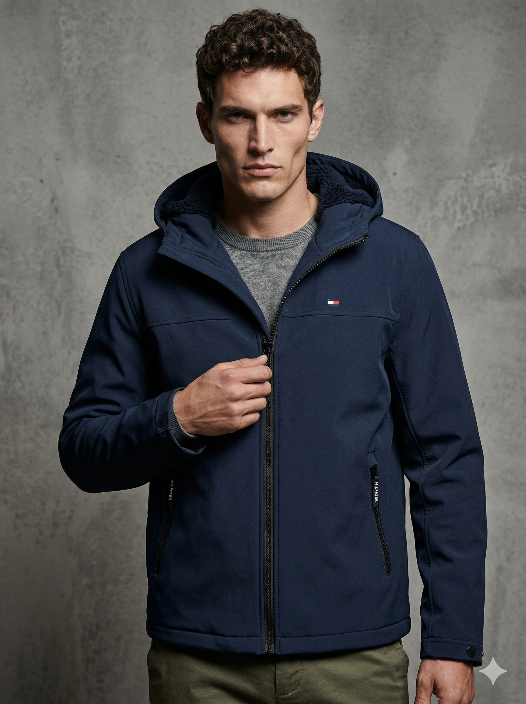 Tommy Hilfiger Men's Softshell Hooded Jacket – S.motif