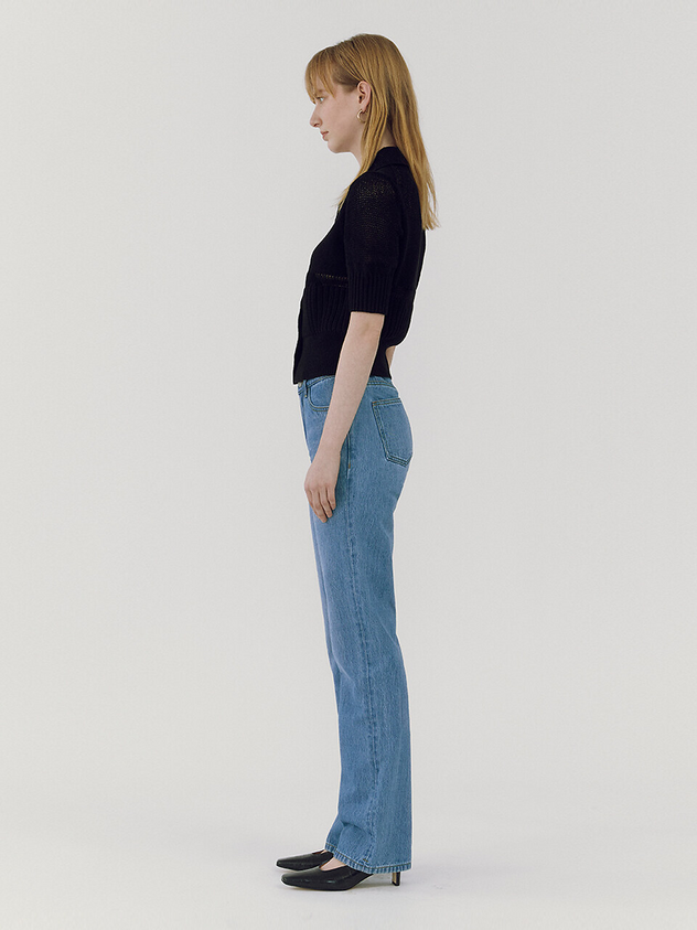 Straight Slim Jeans - Blue