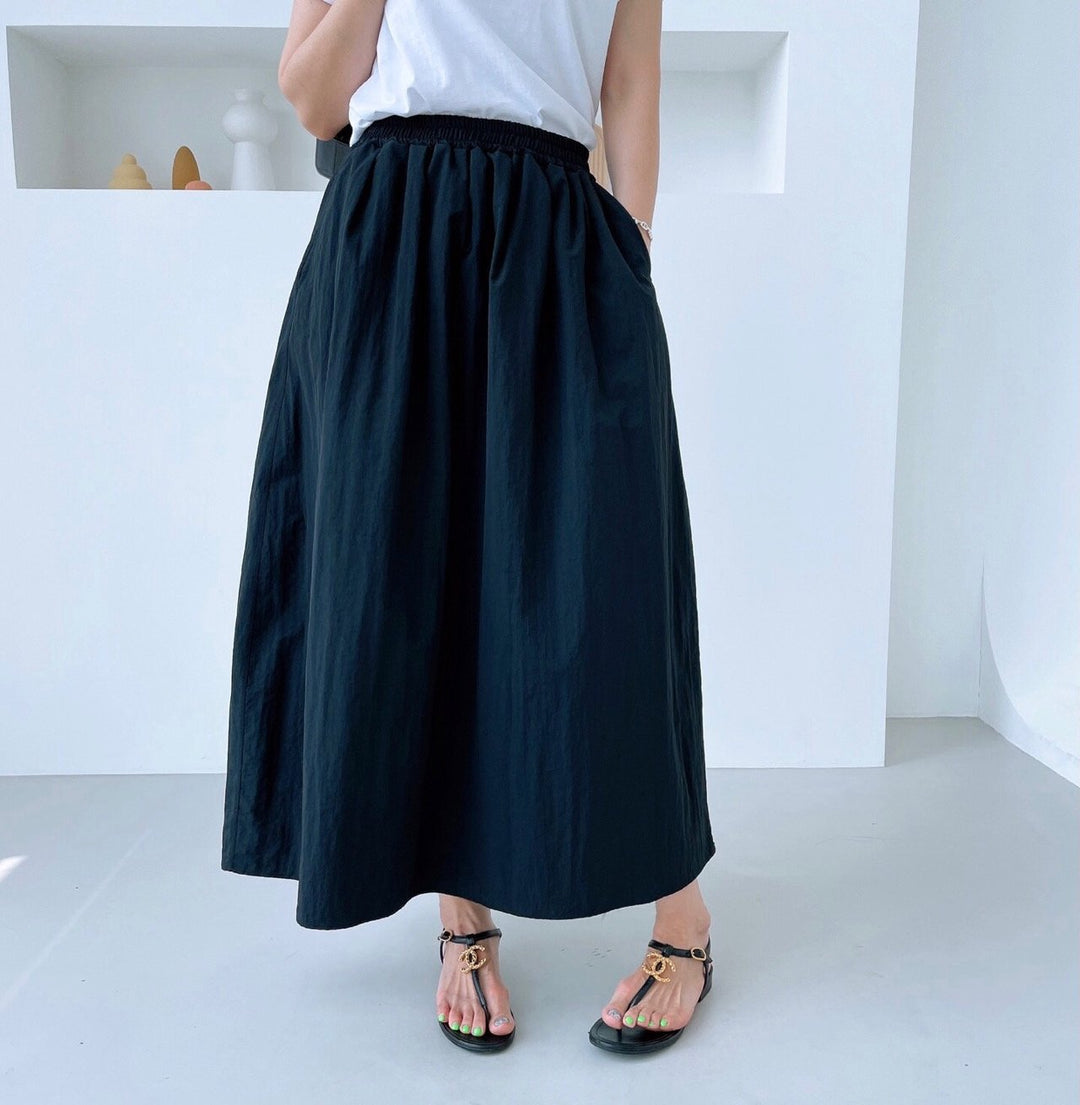 Nylon Crisp Summer Full Skirt