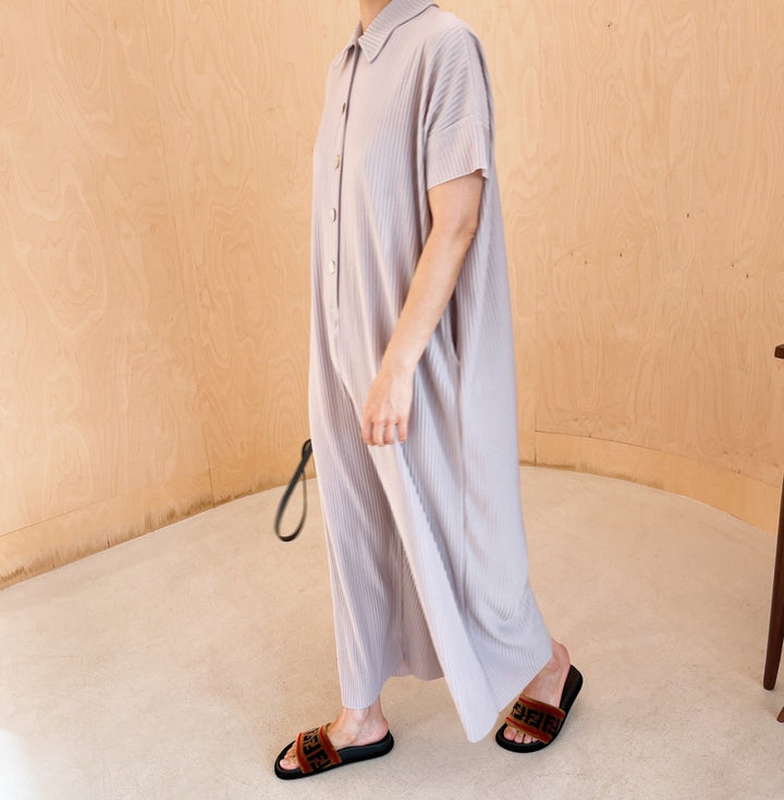 Pleated** Button Down Wide Jumpsuit