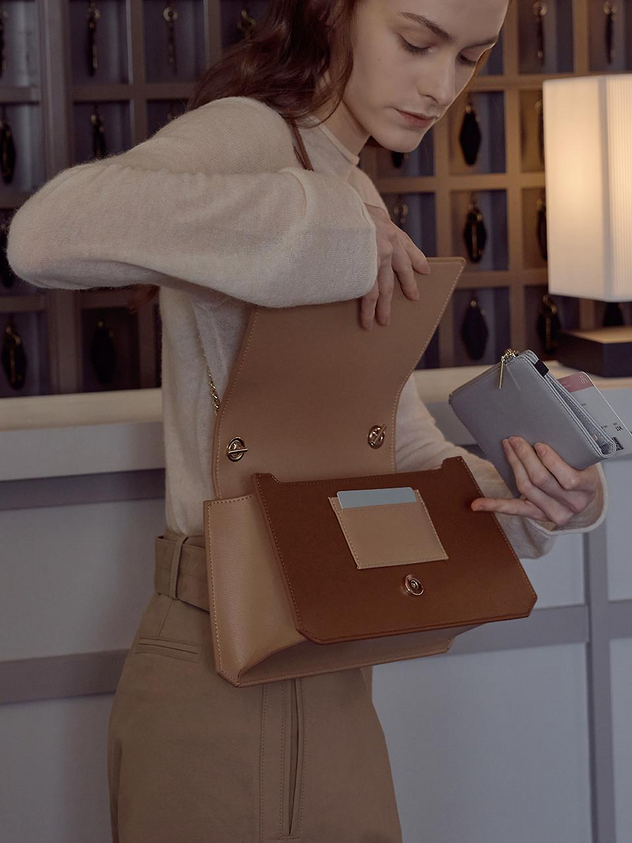 ★DIERNEAS★ TAMBOR Bag (4 Colors) Vegan Leather Handbag Korean Designer Dierneas Luxury Tote
