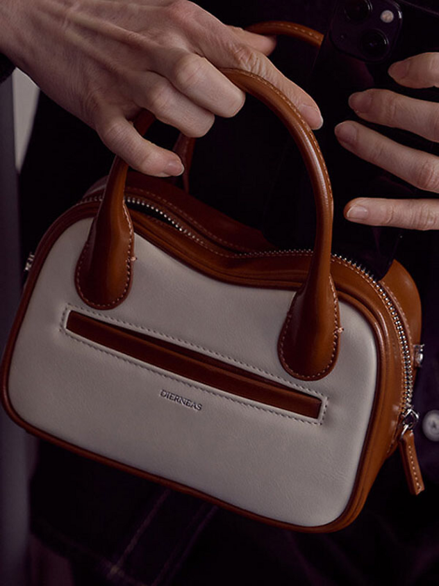 Vegan Leather Handbag Korean Designer Dierneas Luxury Tote Vegan Leather Handbag Korean Designer Dierneas Luxury Tote