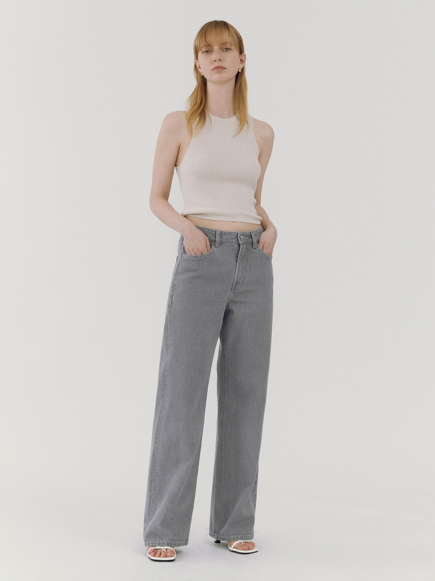 Wide Standard Jeans - Gray