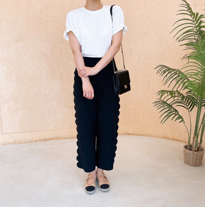 SCALLOP CRAZY SPAN PANTS