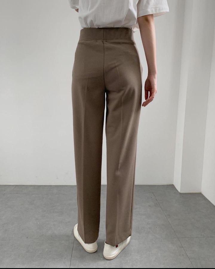 Wide  Band Elastic Slacks