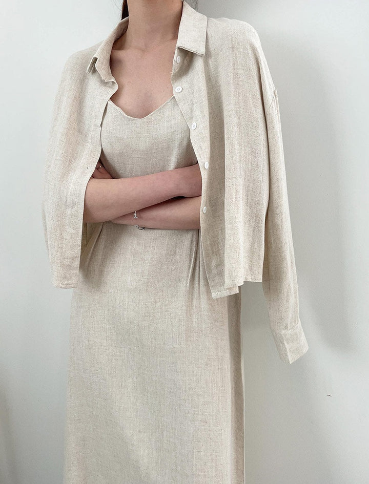 Linen jacket & dress set