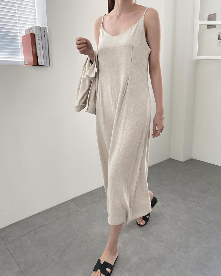 Linen jacket & dress set
