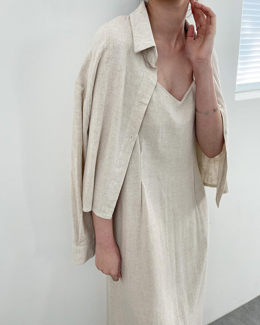 Linen jacket & dress set