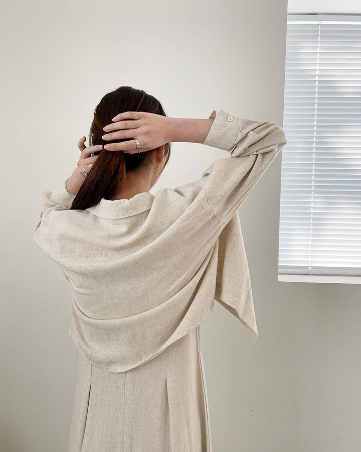 Linen jacket & dress set