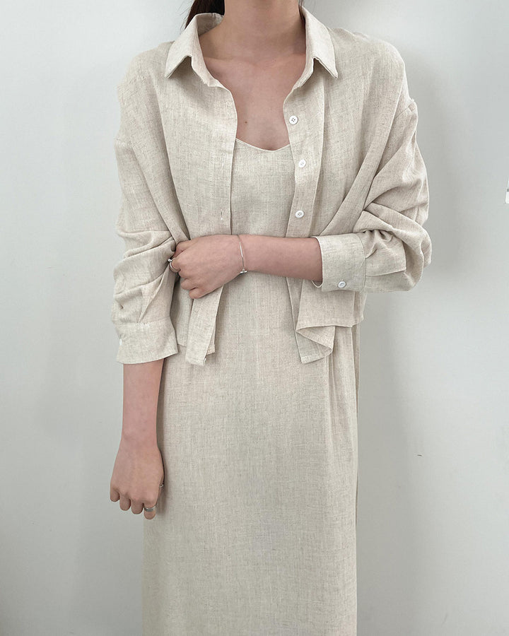Linen jacket & dress set