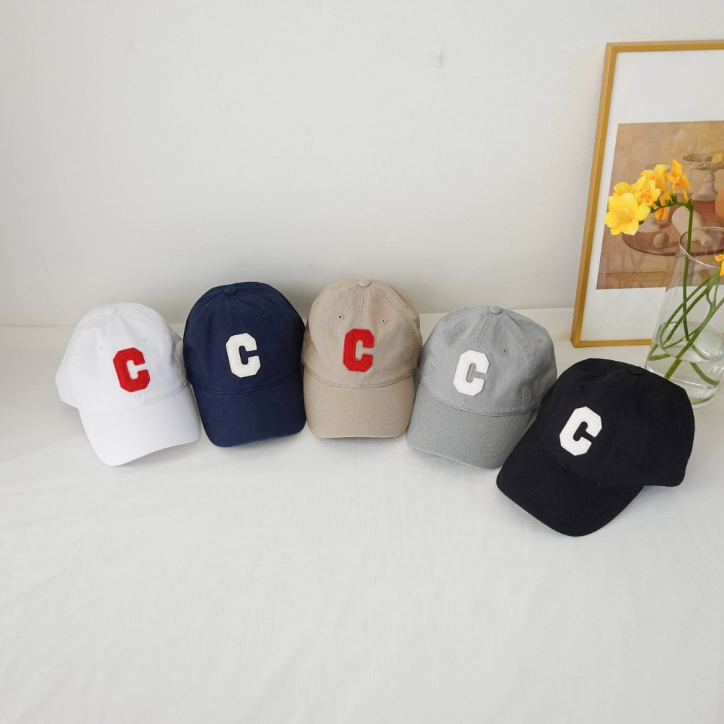 [Steady Seller] Cotton C LETTER BALL CAP