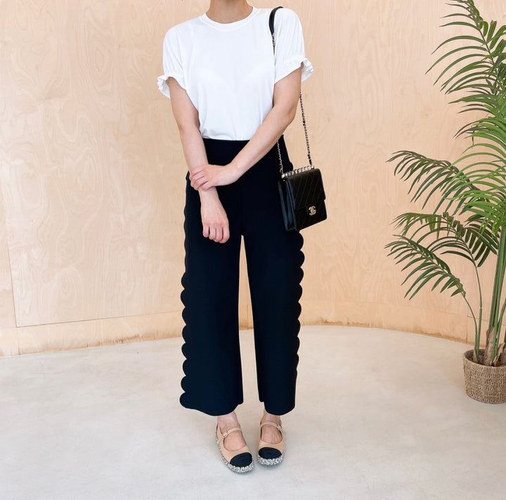 SCALLOP CRAZY SPAN PANTS