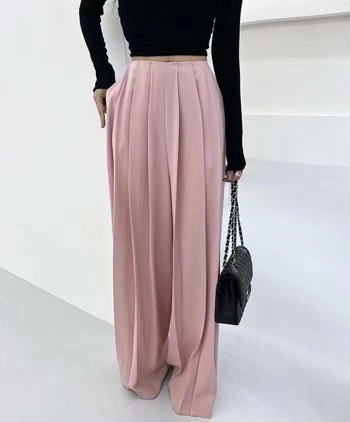 Wide Pleated Maxi Pants